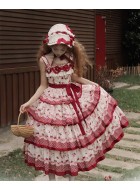 Honey Machine The Cherry Is Ripe Overdress and Tiered Long JSK(3rd Reservation/Full Payment Without Shipping)